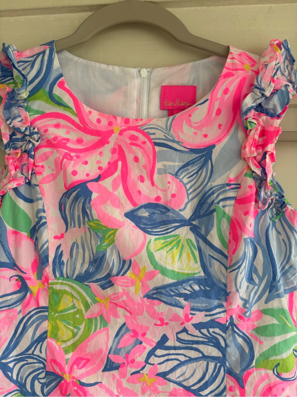 Lilly Pulitzer Mini Steffi Shift Dress Havana Cocktail Girl’s Size 10 - Picture 8 of 14
